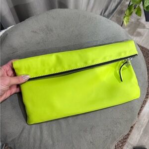 BCBGMaxAzria Lime Green Wristlet Clutch